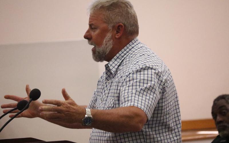 Assistant County Manager Kevin Kirby said he didn’t know what the county could do to fix Rum Island. (JAMIE WACHTER/Lake City Reporter)