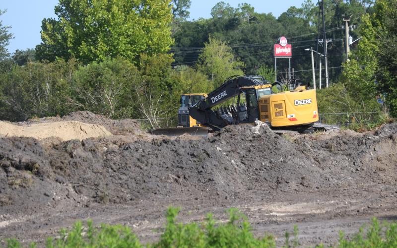 Pinnacle Site Solutions works on clearing a site along SW Real Terrace in Lake City that will house a ClearSky Rehabilitation Hospital. (JAMIE WACHTER/Lake City Reporter)
