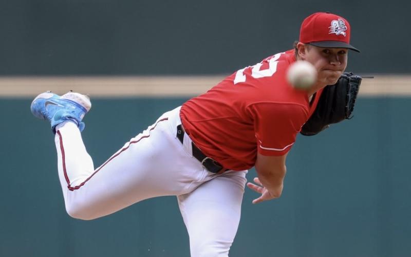Tyler Myrick pitches for the Richmond Flying Squirrels this season. (COURTESY)