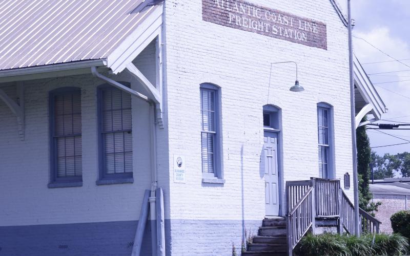 The Suwannee County Historical Museum is operated out of the 1903 Atlantic Coast Line Freight Station, which may become property of Suwannee Parks and Recreation due to rising costs for the Suwannee County Historical Commission. (JAMIE WACHTER/Lake City Reporter)