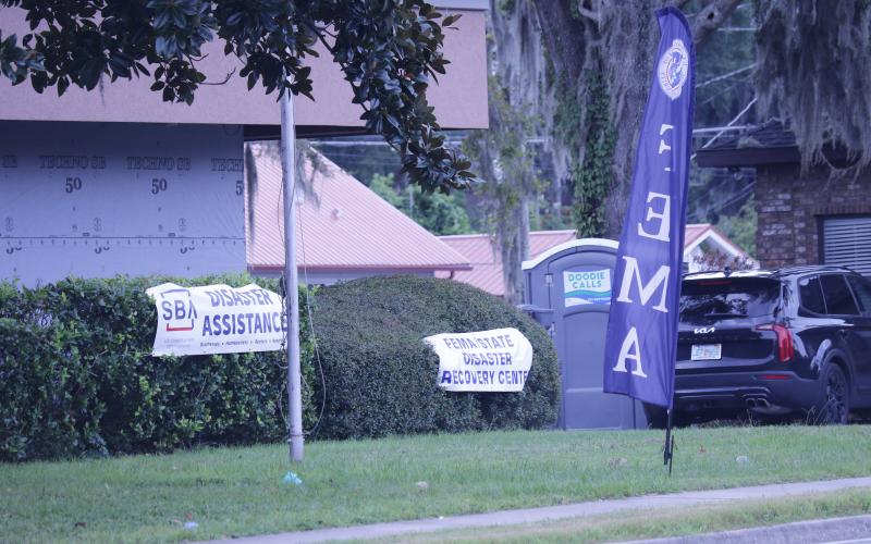 The Federal Emergency Management Agency has opened a Disaster Recovery Center at the old Lake City Reporter building to help those impacted by Hurricane Debby. (JAMIE WACHTER/Lake City Reporter)