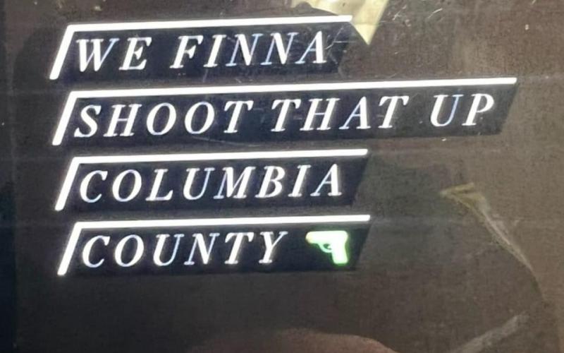 Christopher Smith Jr., a 17-year-old Fort White High student, was arrested Monday after posting this school threat on his Instagram account. (COURTESY)