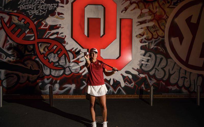 Suwannee golfer Ryan Donaldson on her visit to Oklahoma. (COURTESY)