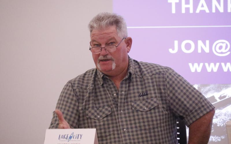 Clint Pittman, Columbia County’s interim Tourist Development Council director, said Wednesday during the TDC board meeting that he will recommend the county not use a search firm as it tries to find the next full-time director. (JAMIE WACHTER/Lake City Reporter)
