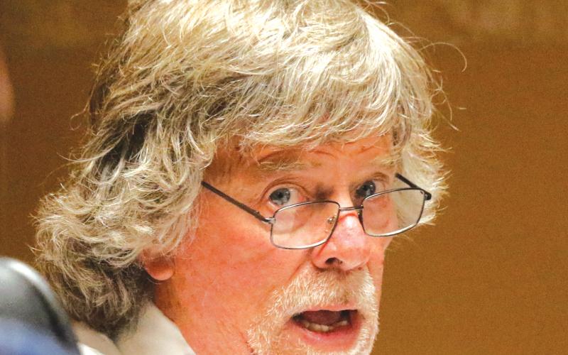 Lake Shore Hospital Authority Trustee Don Kennedy made a motion during Monday’s meeting to do away with public comments made through Zoom in the board’s online meetings. (JAMIE WACHTER/Lake City Reporter)