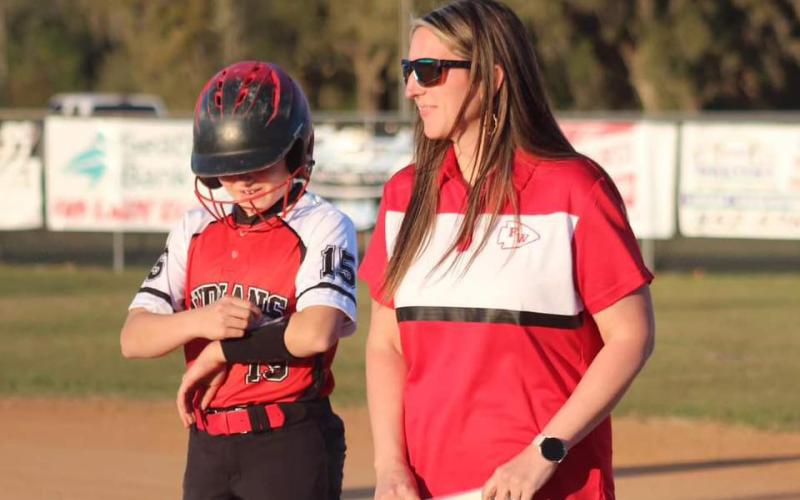 Jessica Robinson (right) has been hired as Fort White’s new softball coach. (COURTESY)