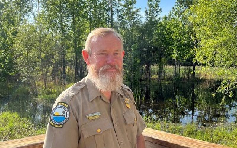 Kevin Patton, park manager of Paynes Prairie Preserve State Park and former Stephen Foster Folk Culture Center State Park manager, earned a state award for his work. (COURTESY)