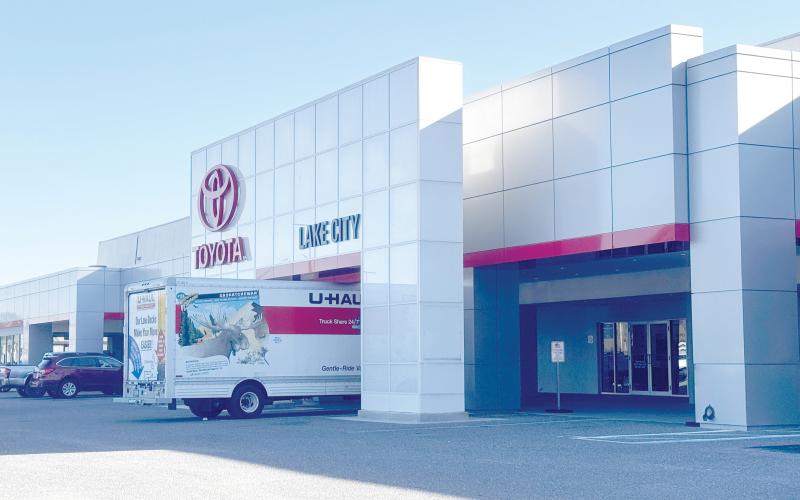I-75 Toyota of Lake City, which is currently located near downtown along U.S. Highway 90, is planning a new site along Interstate 75 just northwest of the HCA Lake City Hospital. (JAMIE WACHTER/Lake City Reporter)