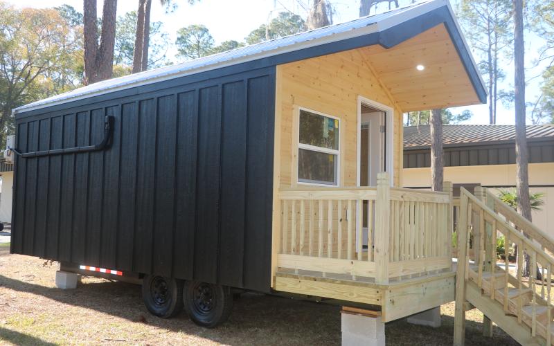 Tiny homes could soon take the place of dorm rooms at Florida Gateway College following a shortage of on-campus housing. (JAMIE WACHTER/Lake City Reporter)