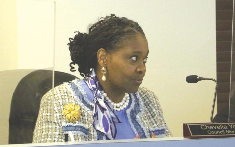 Lake City Councilwoman Chevella Young pushed for the city to increase its funding for the Emergency Home Repair Program. (MORGAN MCMULLEN/Lake City Reporter)