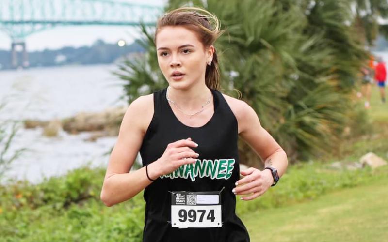 Suwannee junior Ryleigh Hermanson is the LCR’s Girls Runner of the Year. (COURTESY)
