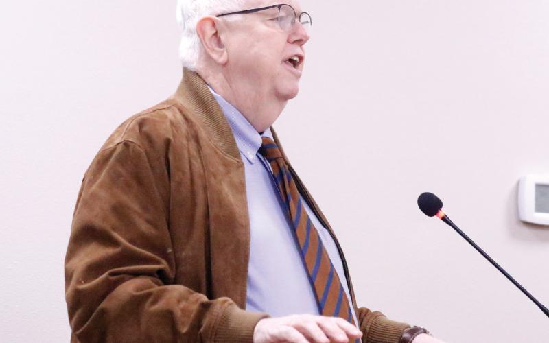 Henry Thomas, a senior vice president with Raftelis, said the North Carolina-based company could handle the utility rate study needs for the North Florida Water Utilities Authority. (JAMIE WACHTER/Lake City Reporter)