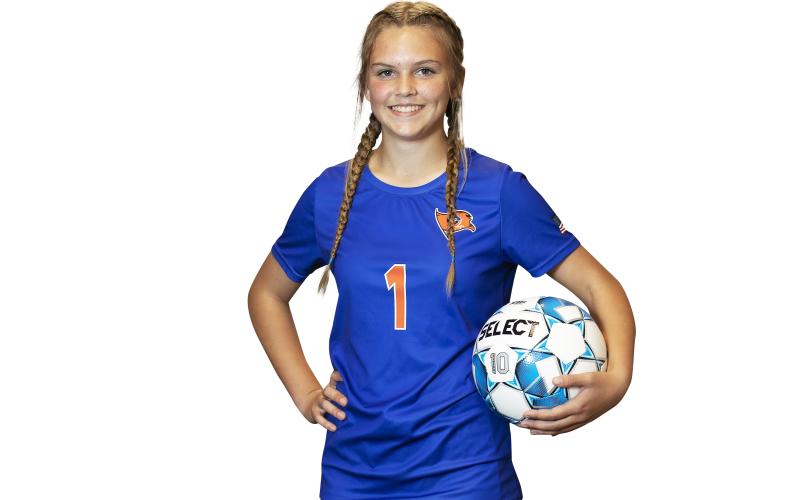 Branford soccer player Delilah Poore was voted the LCR Athlete of the Week for Jan. 6-11. (COURTESY)
