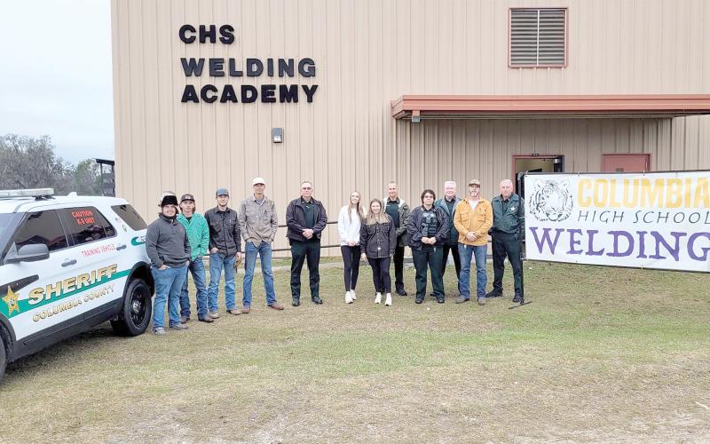 Students at the Columbia High School Welding Academy modified a Columbia County Sheriff’s Office vehicle to allow it to serve for training on Pursuit Intervention Technique (PIT) maneuvers. (COURTESY COLUMBIA COUNTY SHERIFF'S OFFICE)