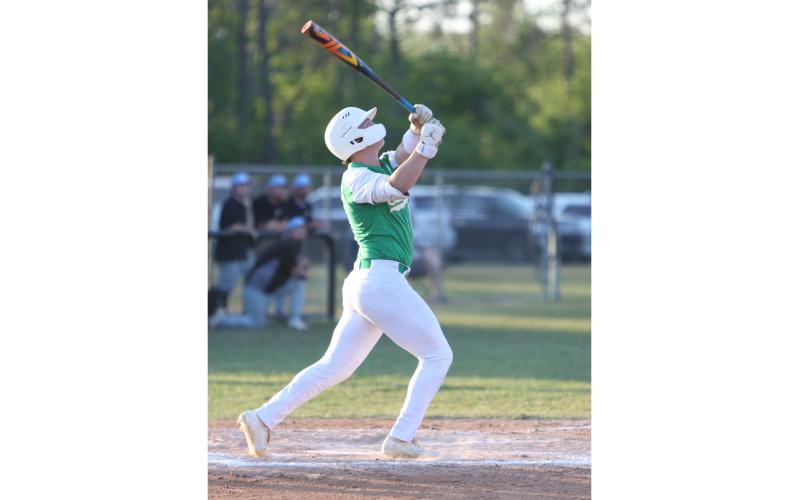 Suwannee's Jace Moran hits a home run last season. (FILE)
