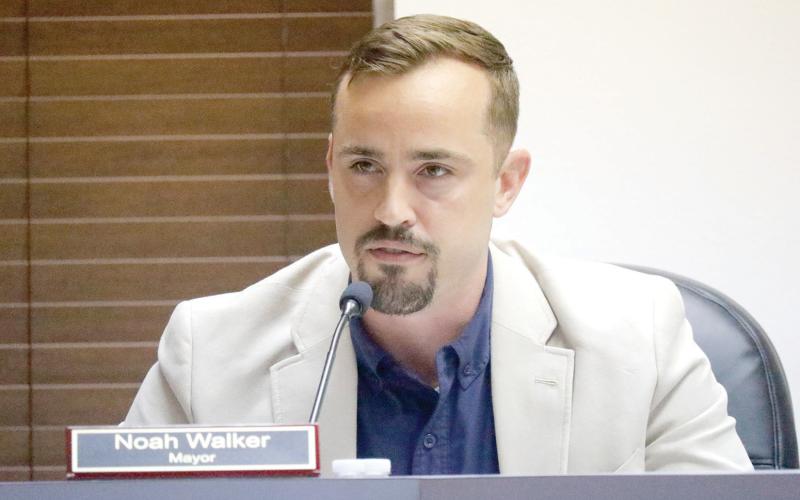 Lake City Mayor Noah Walker was among the council members who said Monday that public safety is a challenge the city has to overcome in moving forward. (JAMIE WACHTER/Lake City Reporter)
