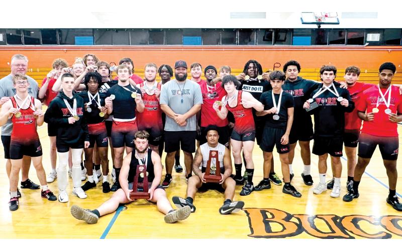 Fort White swept the traditional and Olympic titles at the District 6-1A meet Friday at Branford for its first district title since 2014. (COURTESY)