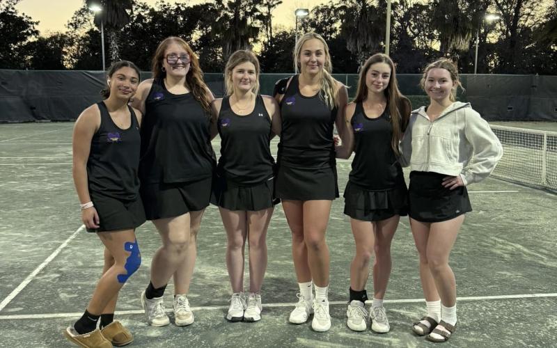 Columbia’s girls tennis team. (COURTESY)