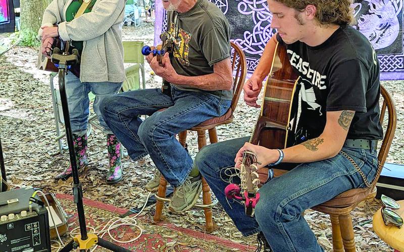 Quartermoon is one of the many bands set to perform this weekend at the seventh annual Suwannee Spring Reunion. Quartermoon will also be hosting a ground pickin’ party throughout the festival at the Bill Monroe Shrine. (COURTESY)
