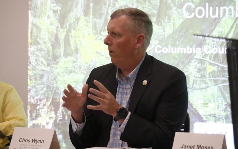 Chris Wynn, a Tourist Development Council board member and the regional director of the Florida Fish and Wildlife Conservation Commission, said the Gateway Outdoor Center could be a ‘destination’ for visitors. (JAMIE WACHTER/Lake City Reporter)