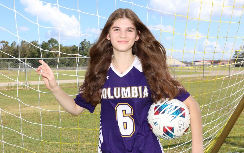 Columbia midfielder Niki Sossie is the LCR’s Girls Soccer Player of the Year. (MANDI SLOAN/Special to the Reporter)
