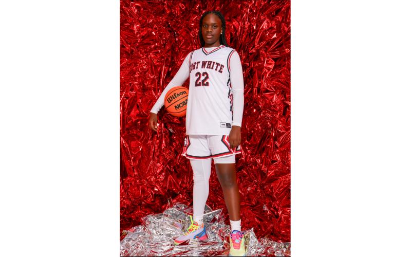 Fort White guard Zuri Hollie is the LCR’s Girls Basketball Player of the Year. (BREGAY HARRIS/Special to the Reporter)