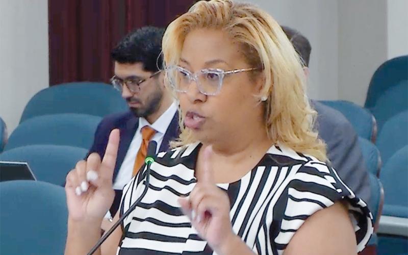 Leslie Jean-Bart, the White Springs town attorney, disagreed with portions of Rep. Jason Shoaf’s claims about the town, including suspecting any criminal activity on the town’s part. (COURTESY)