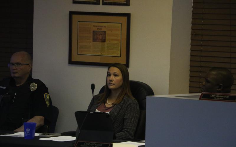 Angela Moore, the City of Lake City finance director, said the city has ‘NOT’ had any instances of financial emergency or distress. (MORGAN MCMULLEN/Lake City Reporter)