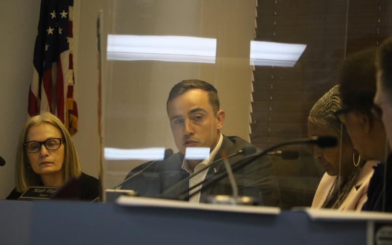 Mayor Noah Walker said the deal with Meridian  Healthcare should give the city clearance if it has to go to court in the future over the operations at the hospital. (MORGAN MCMULLEN/Lake City Reporter)