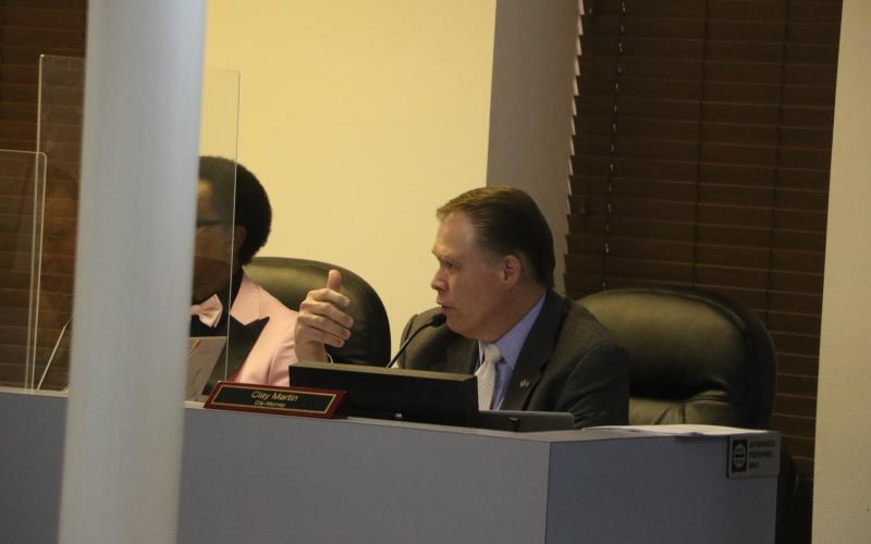 Lake City Attorney Clay Martin said he’d be interested in applying to be the city’s full-time counsel during Monday’s meeting. (MORGAN MCMULLEN/Lake City Reporter)