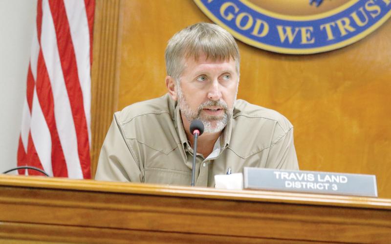 Suwannee County Commission Chairman Travis Land said he wanted the independent audit to determine where the problem lies in regards to missed grant funding. (JAMIE WACHTER/Lake City Reporter)