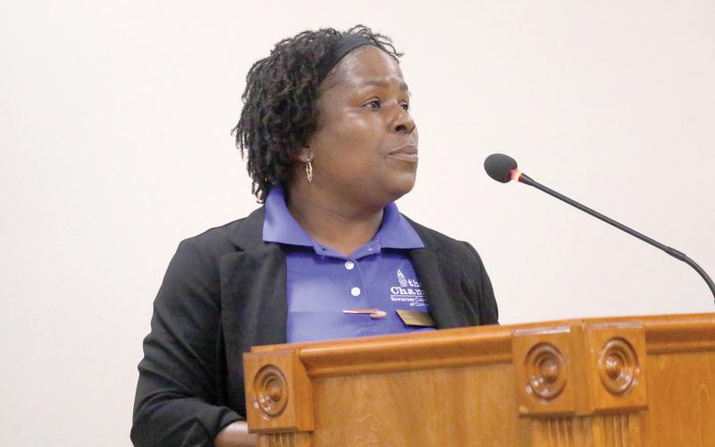 Suwannee County Chamber of Commerce Executive Director Danielle Hampton said Jimmy Norris’ passion for Suwannee County is his top attribute as economic development director. (JAMIE WACHTER/Lake City Reporter)