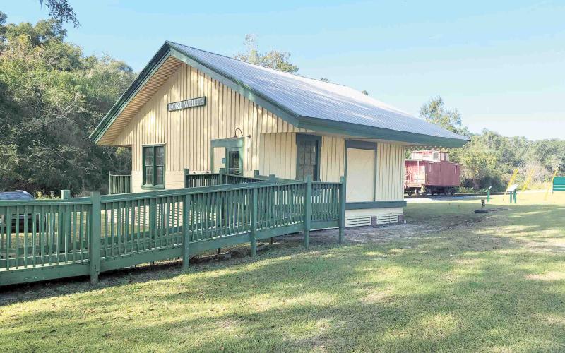 The Train Depot in Mayor’s Park is serving as the official Main Street of Fort White office and visitor’s center. (FILE)