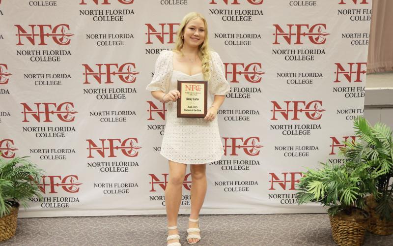 Hamilton County’s Kasey Carter was named North Florida College’s Student of the Year. (COURTESY)