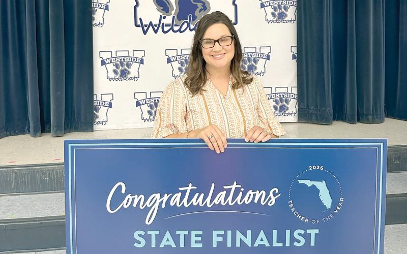 Westside Elementary School third-grade teacher Shelly Teel was named a finalist for the state’s Teacher of the Year on Wednesday by the Florida Department of Education. (COURTESY)