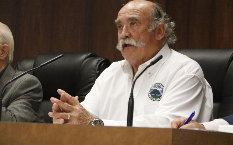 Live Oak City Manager Larry Sessions said the city had the opportunity to possibly lease the old Dodge dealership on the west side of town as its new home for public works. (JAMIE WACHTER/Lake City Reporter)