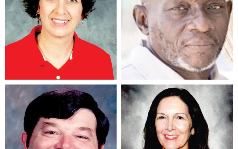 Blanton (top left, clockwise), Brown, Moses and Holliday