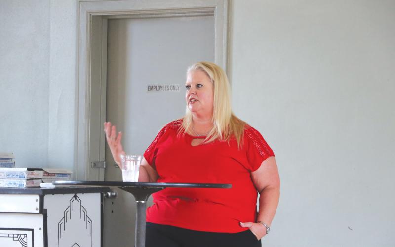 Columbia County Economic Development Director Jennifer Daniels hosted a Q&amp;A session Tuesday regarding the future of economic growth in the county. (MORGAN MCMULLEN/Lake City Reporter)