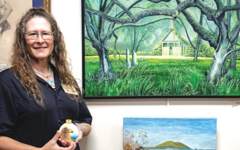 Renee Shiska won first place in painting in last year’s Autumn Artfest fine arts exhibition for her piece, ‘The Witness.’ (FILE)