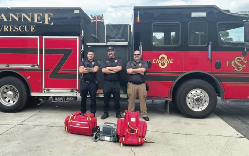 Suwannee County Fire Rescue recently added its third Advanced Life Support engine to provide additional care to patients on medical calls. The ALS engines are equipped with the same equipment that is on ambulances. (COURTESY SUWANNEE COUNTY FIRE RESCUE)