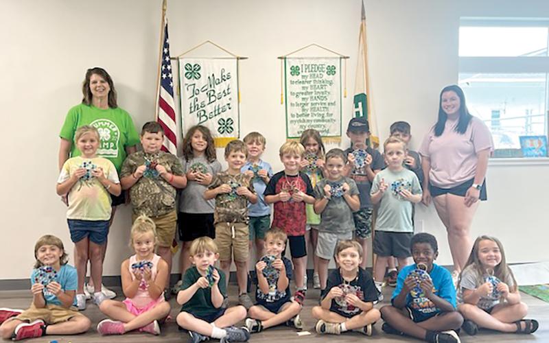 Clover Buds made suncatchers out of glass beads during their summer day camp. (COURTESY)
