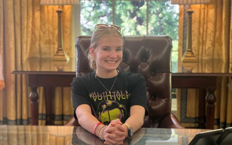 Columbia High rising senior Lilla Chapman is Florida’s representative on the National Rural Electric Cooperative Association Youth Leadership Council. Chapman will return to Washington D.C. later this month for the next step in the Youth Tour process. (COURTESY)