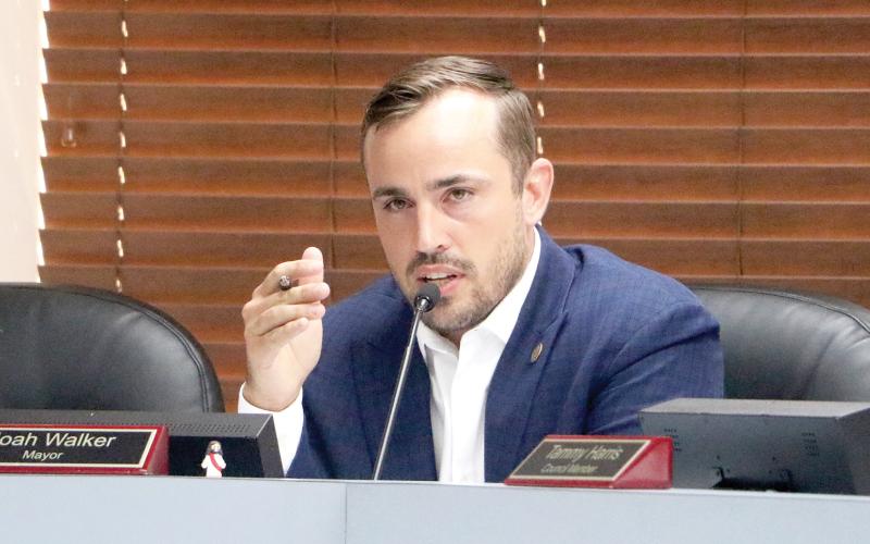 Lake City Mayor Noah Walker said he opposes a tax increase, although the city is considering a 12% hike. (FILE)