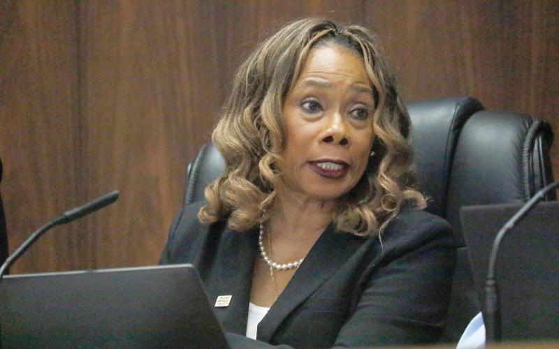 Live Oak Councilwoman Vanessa Brown Robinson said she would not stop pushing on getting answers on what caused the city to lose $450,000 in a cyber attack in February. (JAMIE WACHTER/Lake City Reporter)