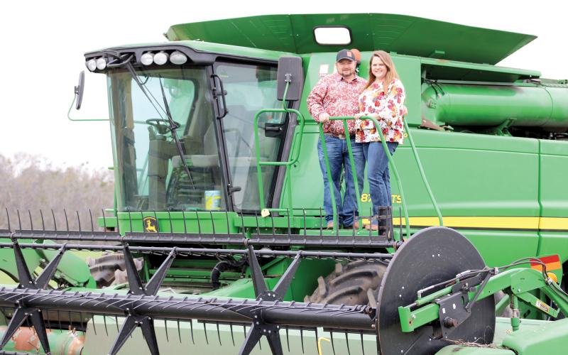 Erin Dasher, pictured with her husband, Kevin, is a 2025 Excellence in Agriculture Award finalist from the Florida Farm Bureau. Dasher is a livestock agent with the UF/IFAS Suwannee County Extension Office. (COURTESY)