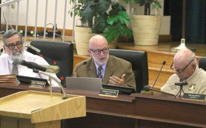 Columbia County Attorney Joel Foreman requested a hearing set up to discuss efforts to organize post-storm cleanups. (MORGAN MCMULLEN/Lake City Reporter)