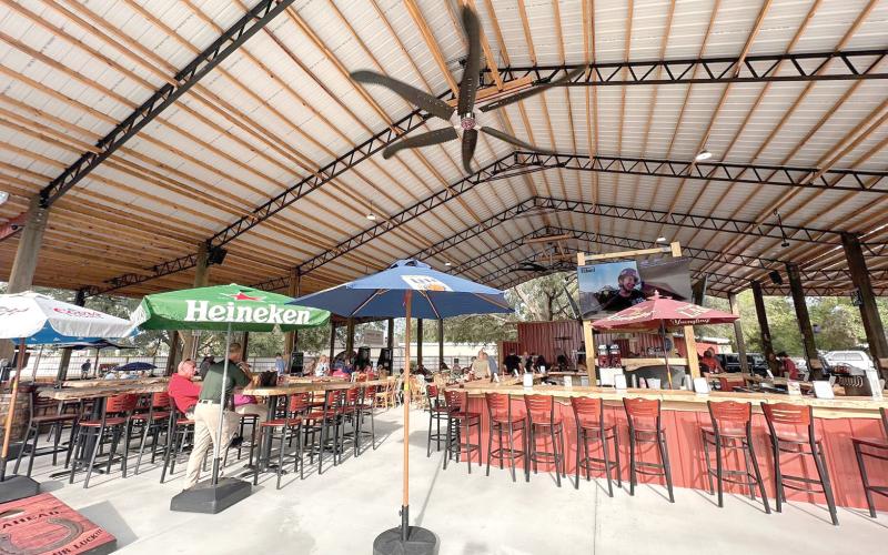 Cooper’s Hideout, an entertainment venue that also will feature food trucks and a bar, is set to open Saturday at 2102 SE Baya Drive. (COURTESY)