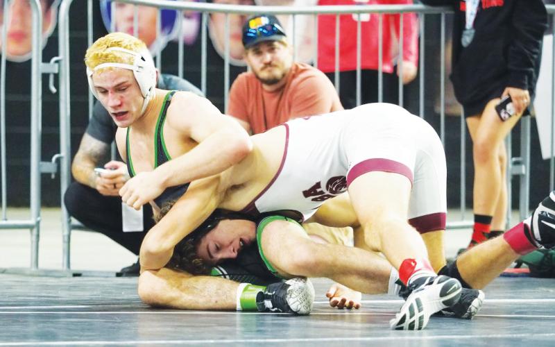 Suwannee wrestler Marshall White finished with a 53-1 record and was a state runner-up. (FILE)