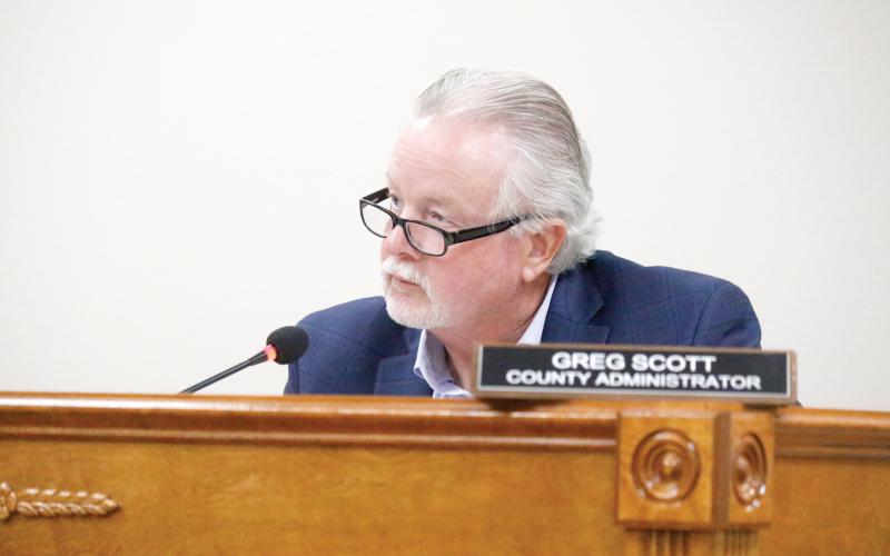 Suwannee County Administrator Greg Scott is planning to retire in September after working for 36-plus years for the county. (FILE)
