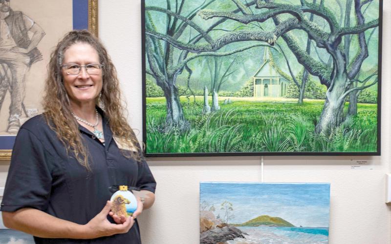 Renee Shiska won first place in the painting division at last year’s Autumn Artfest for ‘The Witness.’ (COURTESY)